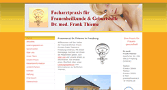 Desktop Screenshot of frauenarzt-dr-thieme.de
