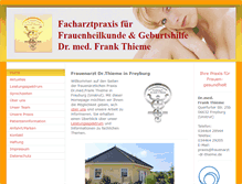 Tablet Screenshot of frauenarzt-dr-thieme.de